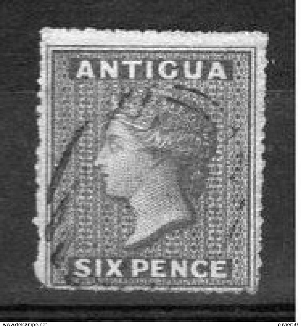 Antigua (1863) - 6 P.  "Victoria" Oblitéré - 1858-1960 Kolonie Van De Kroon