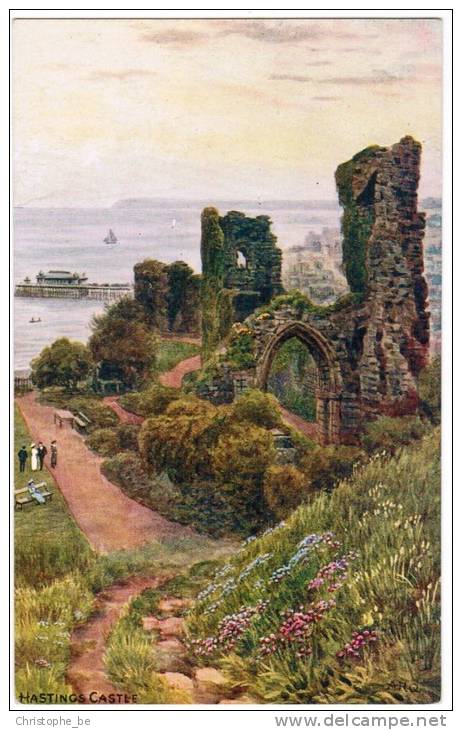 Old Post Card Hastings Castle (pk11914) - Hastings