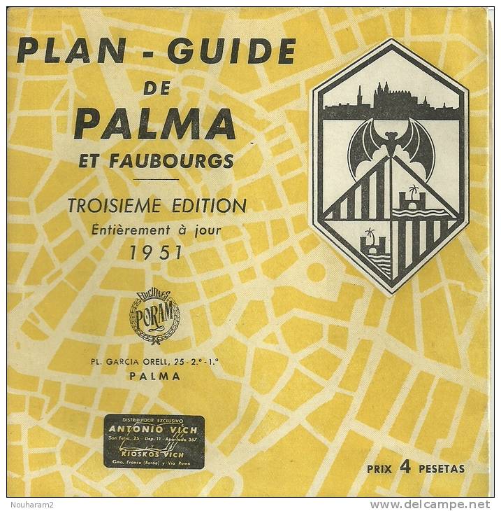 Carte Touristique Réf.14-092. Plan-guide De Palma Et Faubourg - Autres & Non Classés