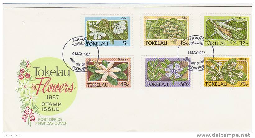 Tokelau 1987 Flowers FDC - Tokelau