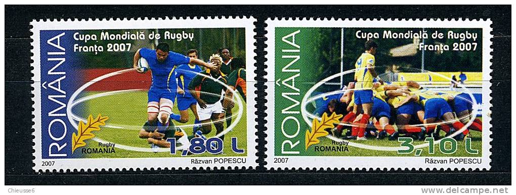 (CL 98) Roumanie ** N° 5254/5255 - Coupe Du Monde De Rugby - Ongebruikt