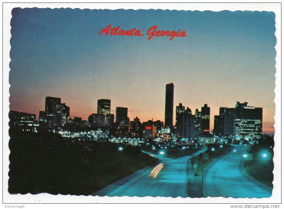 U.S.A. - The Last Embers Of Sunlight Kindle Millions Of Tiny Lights In Downtown Atlanta - Atlanta