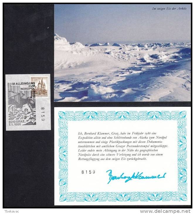 Austria 1986, Voyage To North Pole - Lettres & Documents