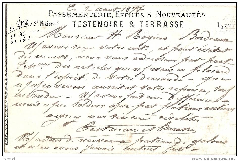 LPP12 - FRANCE - CARTE PRECURSEUR PRIVEE TESTENOIRE & TERRASSE VOYAGEE - Precursor Cards