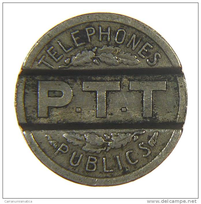 TOKEN GETTONE TELEFONICO FRANCIA FRANCE 1937 TELEPHONE - Professionali / Di Società