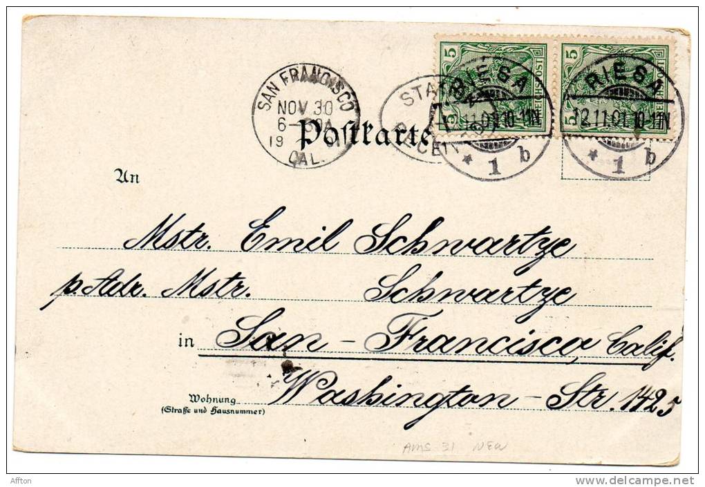 Riesa 1905 Postcard - Riesa