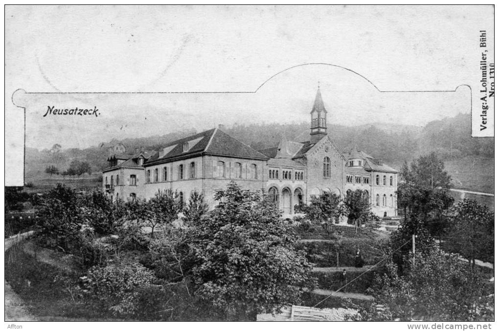 Neusatzeck 1905 Postcard - Bühl