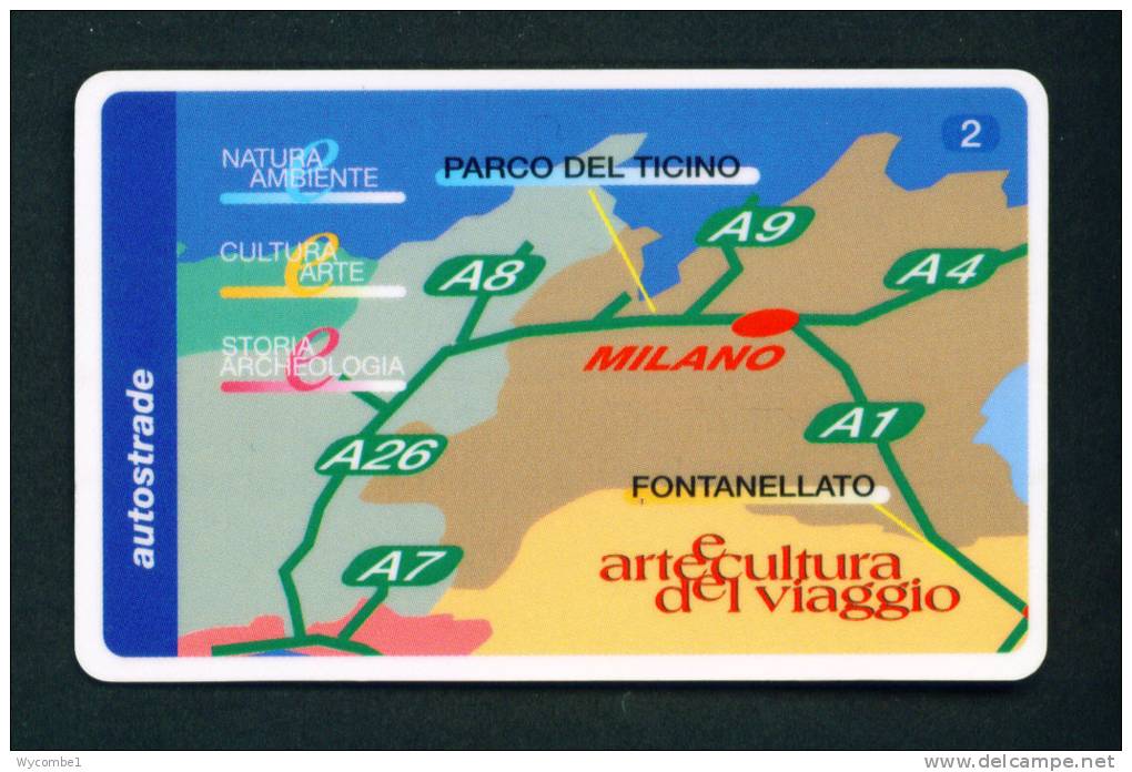 ITALY - Autostrada (Motorway) Toll Card As Scan - Cars