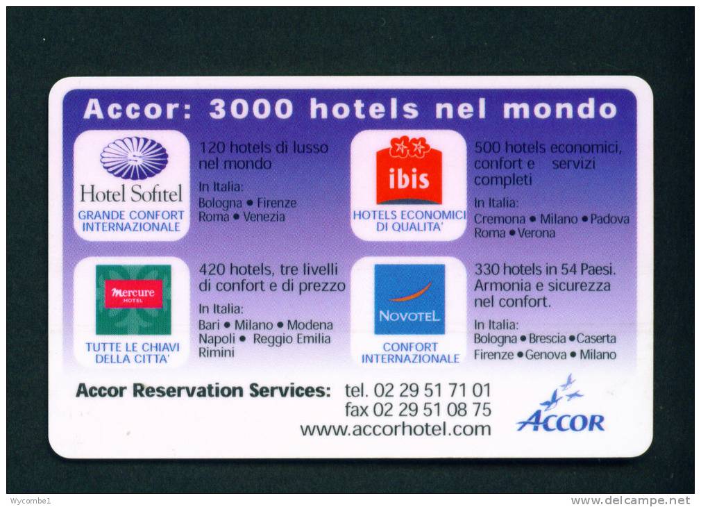 ITALY - Autostrada (Motorway) Toll Card As Scan - Cars