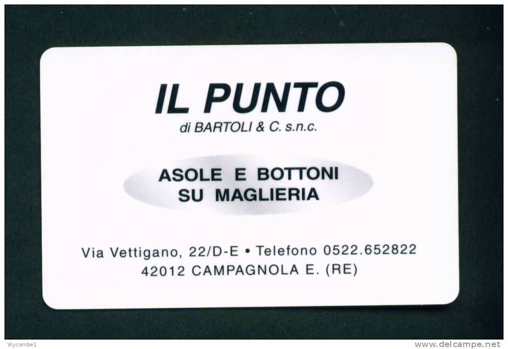 ITALY - Autostrada (Motorway) Toll Card As Scan - Coches
