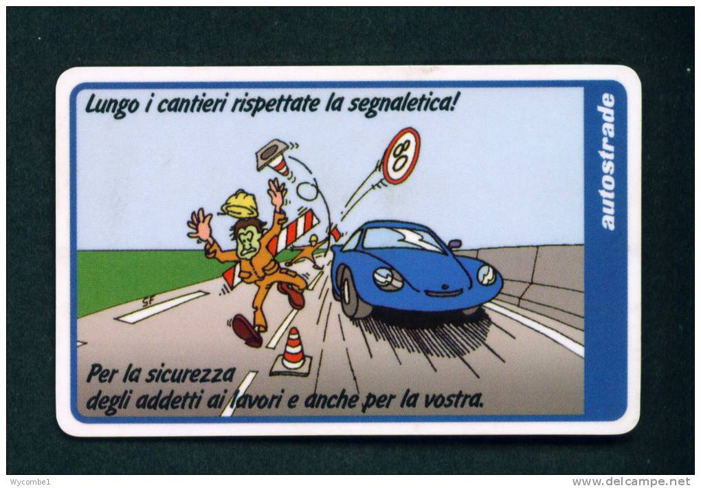 ITALY - Autostrada (Motorway) Toll Card As Scan - Cars