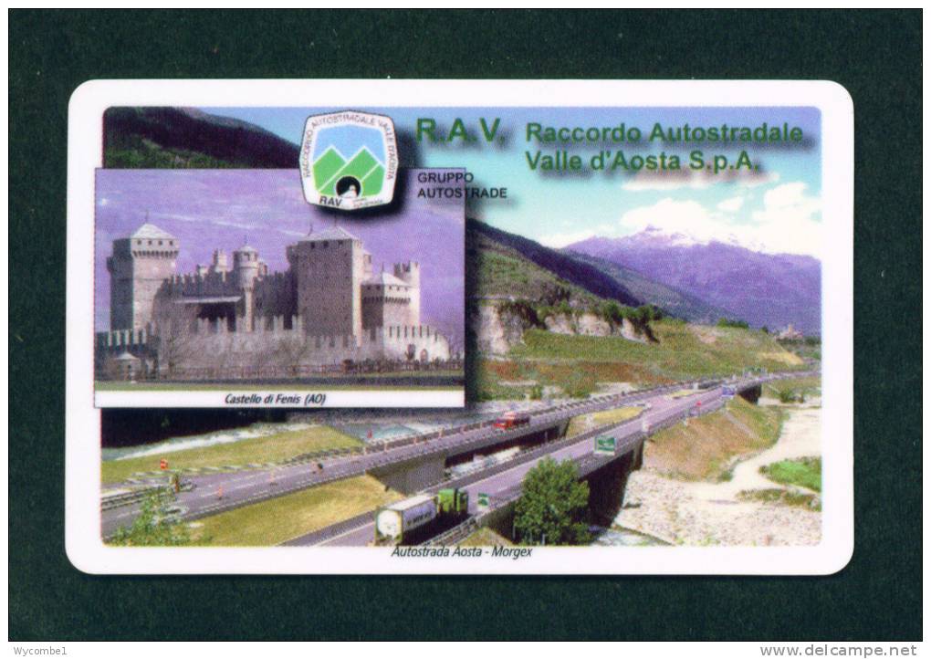 ITALY - Autostrada (Motorway) Toll Card As Scan - Cars