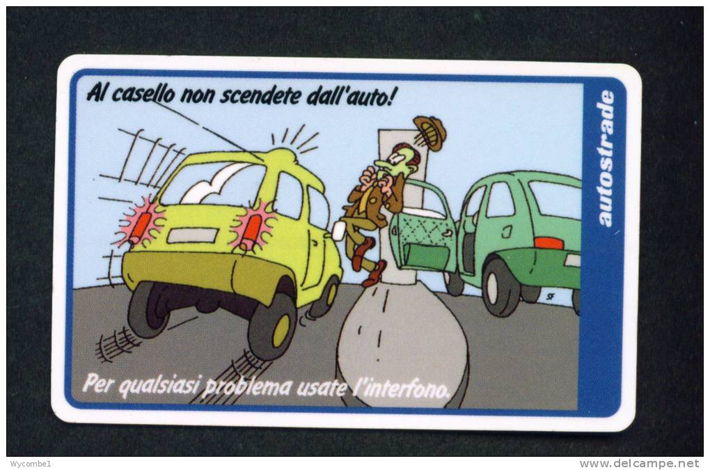 ITALY - Autostrada (Motorway) Toll Card As Scan - Cars