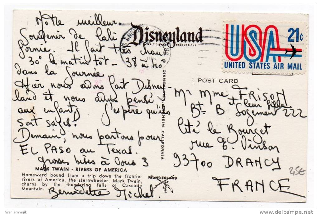 U.S.A. - Mark Twain - Rivers Of America - Disneyland - Walt Disney Productions - Anaheim - Anaheim