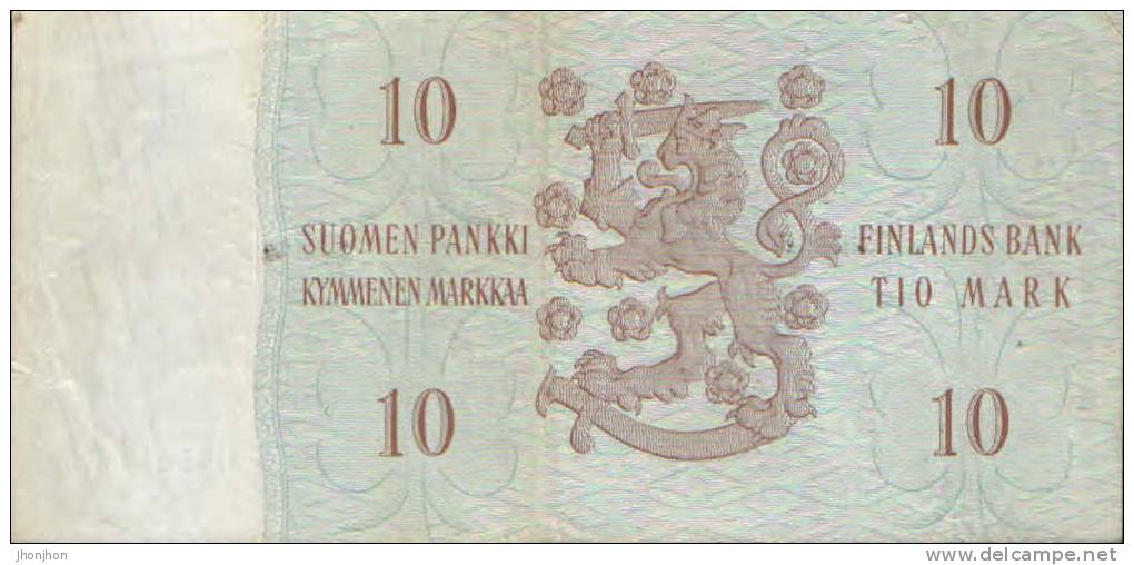 Finland 10 Marks In 1963  Circulated - Finland