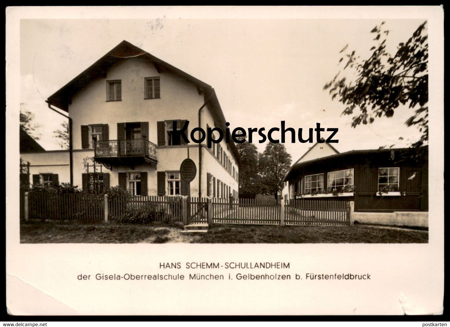 ALTE POSTKARTE GELBENHOLZEN FÜRSTENFELDBRUCK HANS SCHEMM-SCHULLANDHEIM DER GISELA-OBERREALSCHULE MÜNCHEN Postcard Cpa - Fuerstenfeldbruck