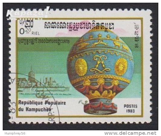 1983 - KAMPUCHEA - Y&T 393 - Montgolfière - Kampuchea