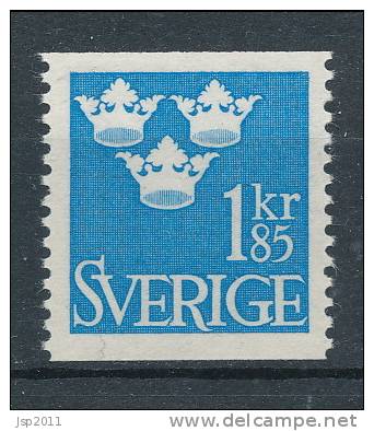 Sweden 1967 Facit # 307, Three Crowns, 1.85 Kr, Blue, MNH (**) - Ungebraucht