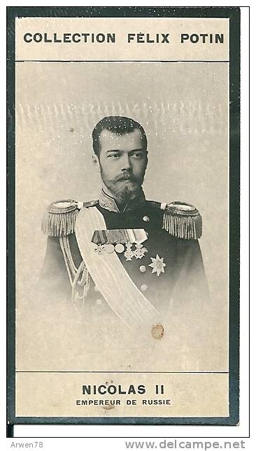 Collection Felix Potin Photo Bromure Nicolas II Empereur De Russie - Other & Unclassified