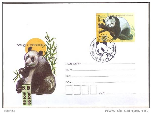 Bulgaria / Bulgarie 2010 PANDA - PANDAS Postal Stationery +cancellation Special First Day - Ours