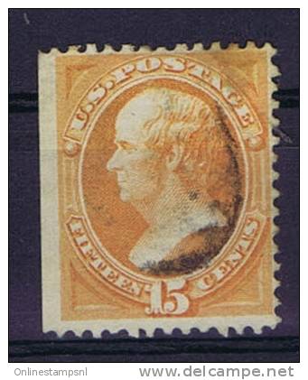 USA:1870-1871 Scott 152  Used,  1 Side Imperforated - Used Stamps