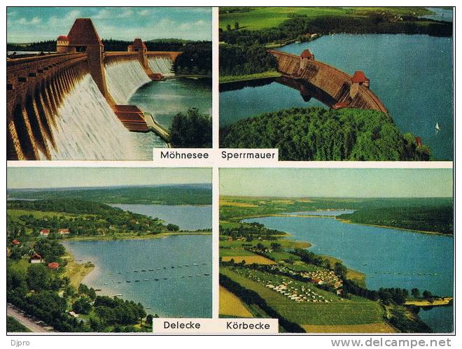 Der Mohnesee  Sperrmauer  Delecke  Korbecke - Soest