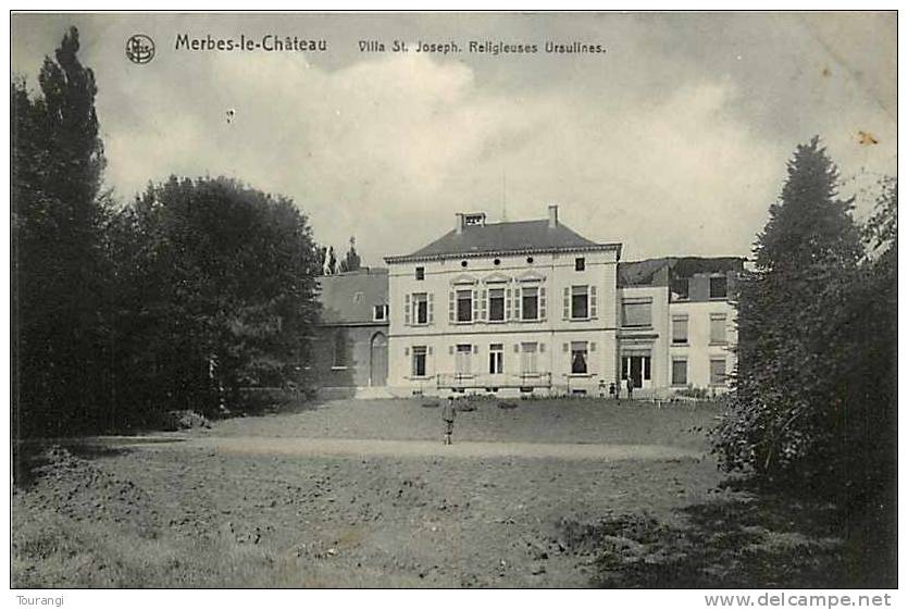 Avr13 1366 : Merbes-le-Château (Mierbe)  -  Villa Saint-Joseph - Religieuses Ursulines - Merbes-le-Chateau