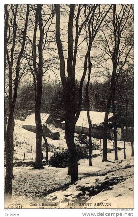 35-SAINT-SERVAN-Effet De Neige-Bois De Troctin-ELD - Saint Servan