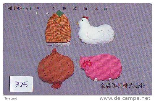 Télécarte Japon *  Oiseau * COQ * Poule * HAHN  (325) ROOSTER Bird Japan Phonecard Telefonkarte * - Gallinaceans & Pheasants