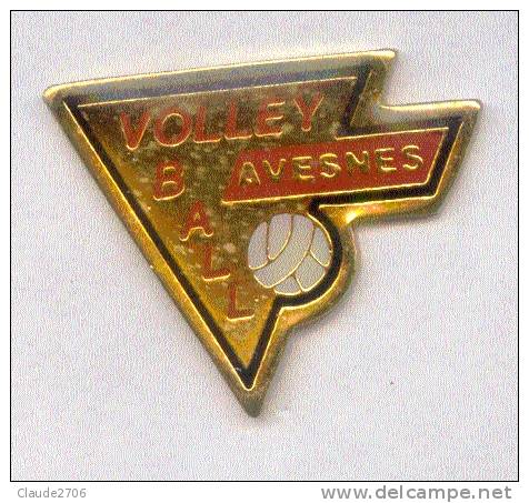 Rare Pin´s Volley Ball Avesnes (département 62) - Pallavolo