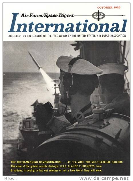 Air Force / Space Digest - INTERNATIONAL - OCTOBER 1965 -  Gemini - Vietnam -  Bateaux - Avions - Hélicopters     (3280) - English