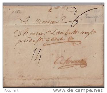 ALLEMAGNE-BELGIQUE:1859:précurseur Francfort-BRUXELLES.+texte. - Prephilately