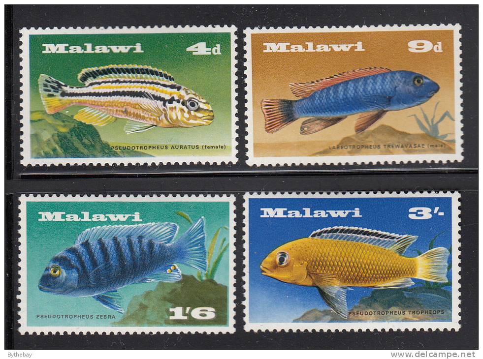 Malawi MH Scott #71-#74 Set Of 4 Fish Of Lake Malawi - Malawi (1964-...)