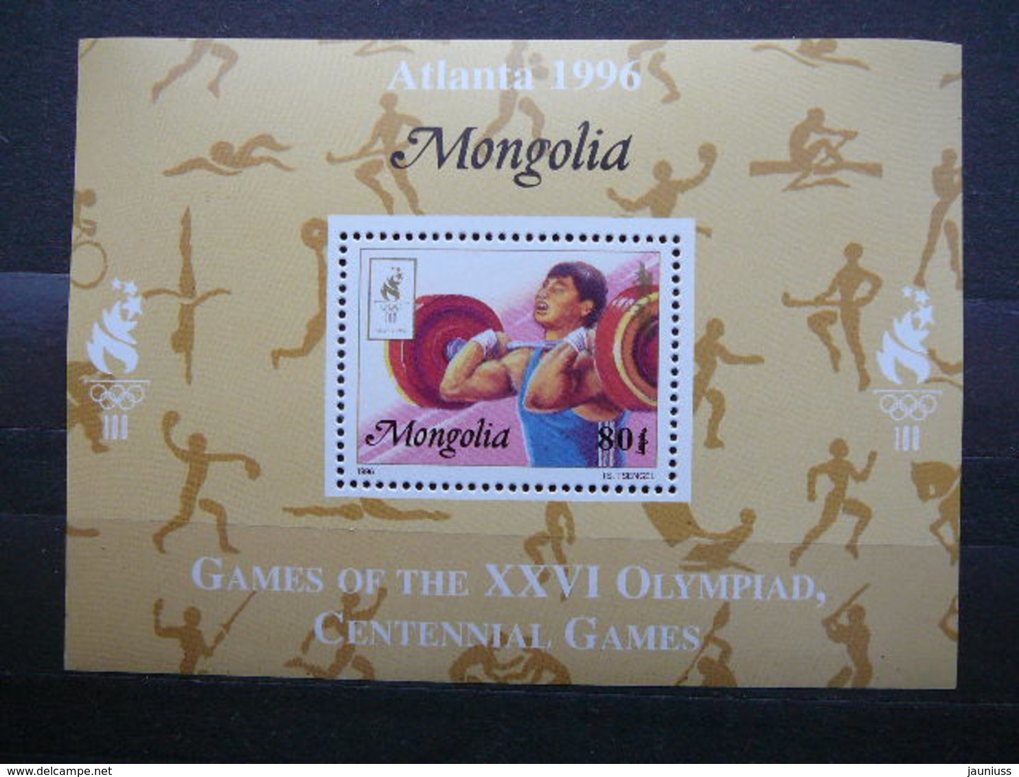 The 26th Olympic Games In Atlanta # Mongolia 1996 MNH S/s # Sport - Estate 1996: Atlanta