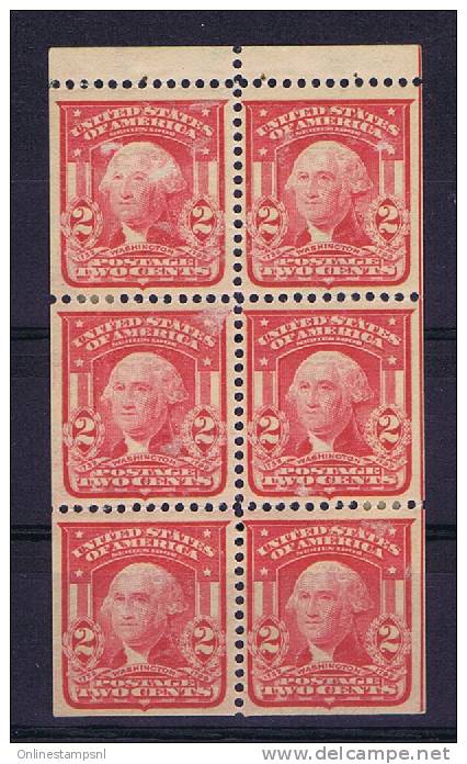 USA: Booklet  Pane 1903 319 P, With Print Faults, MH/* - ...-1940