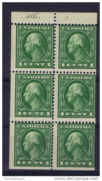 USA: Booklet  Pane   405b , MNH/** - ...-1940