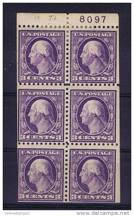 USA: Booklet  Pane   501b , MH/* With Plate Number - ...-1940