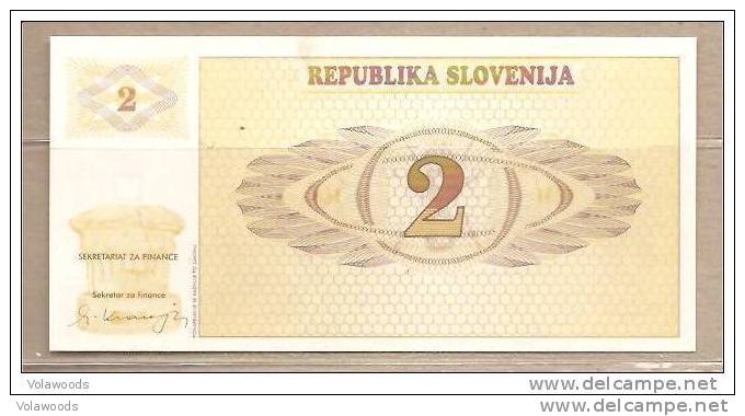 Slovenia - Banconota Non Circolata FdS UNC Da 2 Talleri P-2a - 1990 #19 - Slovenia