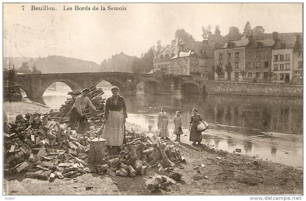 Bouillon Les Bords De La Semois (corvée De Bois) N°7 Laflotte Brux. - Bouillon