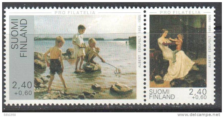 Finland 1995  Art   Painting Gemalde - Mi. 1288-1289- MNH (**) - Neufs