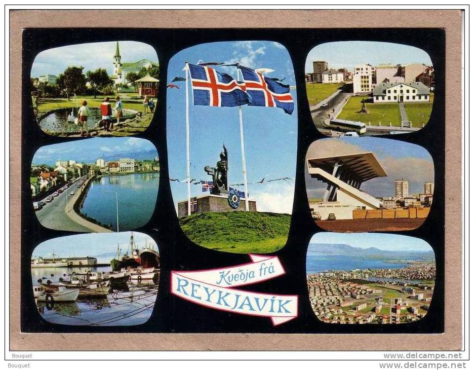 ISLANDE - REYKJAVIK - CPM - LOT DE 2 CARTES - N° 174 Et 107 - Multi Vues Et Vue - éditeur EDDA FOTO ? - Islande