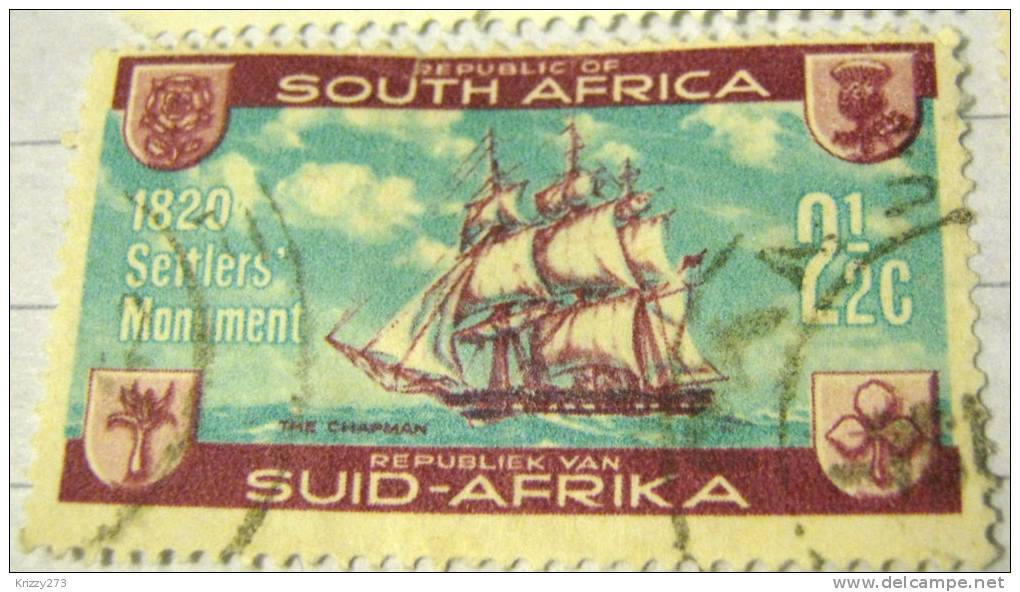 South Africa 1962 The Chapman Ship And Settlers Monument 2.5c - Used - Oblitérés