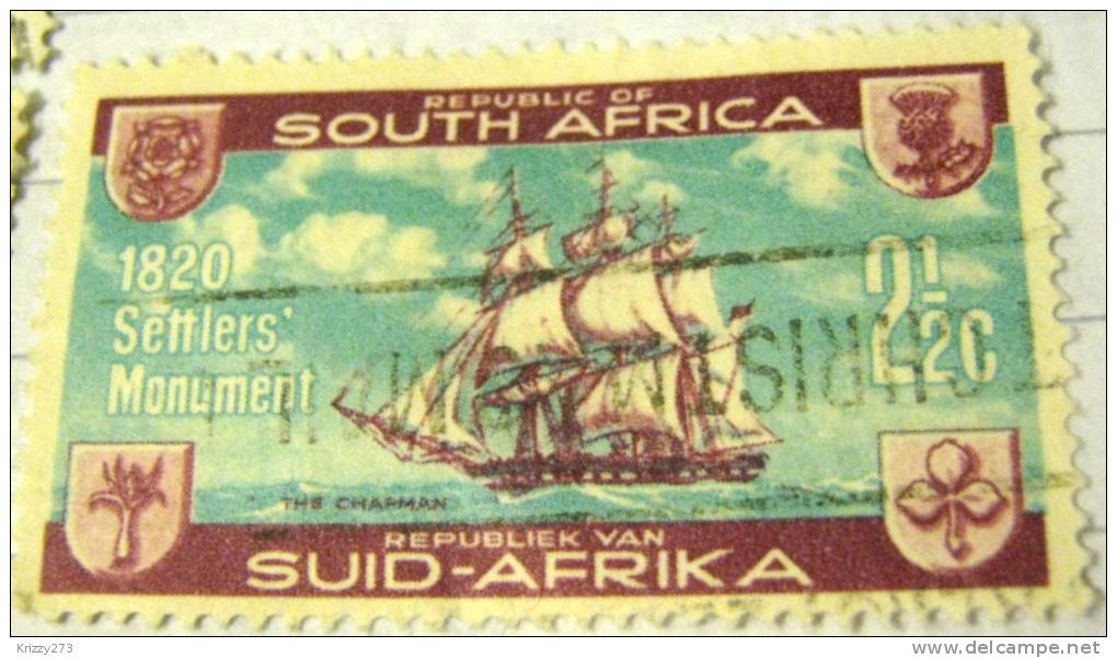 South Africa 1962 The Chapman Ship And Settlers Monument 2.5c - Used - Used Stamps