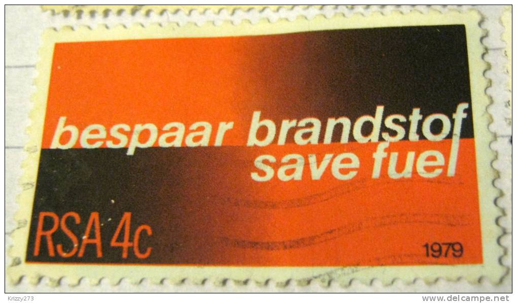 South Africa 1979 Save Fuel 4c - Used - Gebraucht
