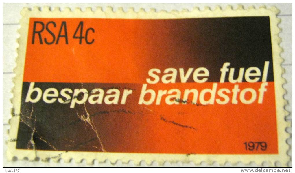 South Africa 1979 Save Fuel 4c - Used - Gebraucht