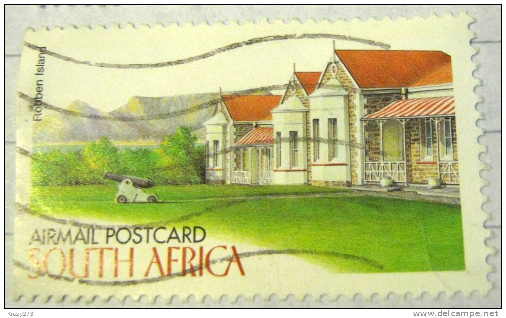 South Africa 1998 Robben Island Airmail Postcard  - Used - Gebraucht