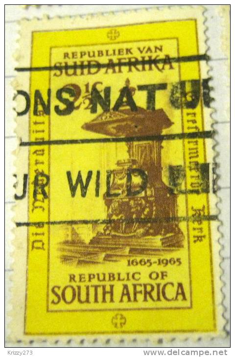 South Africa 1965 Pulpit In The Groot Kerk Cape Town 2.5c - Used - Used Stamps