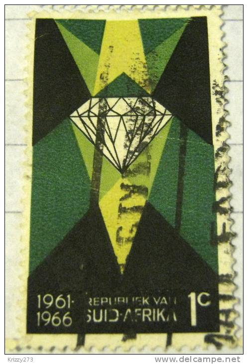South Africa 1966 Diamond 5th Anniversary Of The Republic 1c - Used - Oblitérés