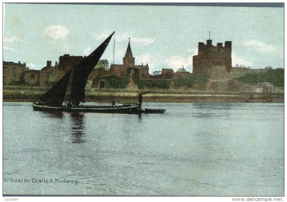 (555) Very Old Postcard - Carte Ancienne - Rochester Castle - Rochester