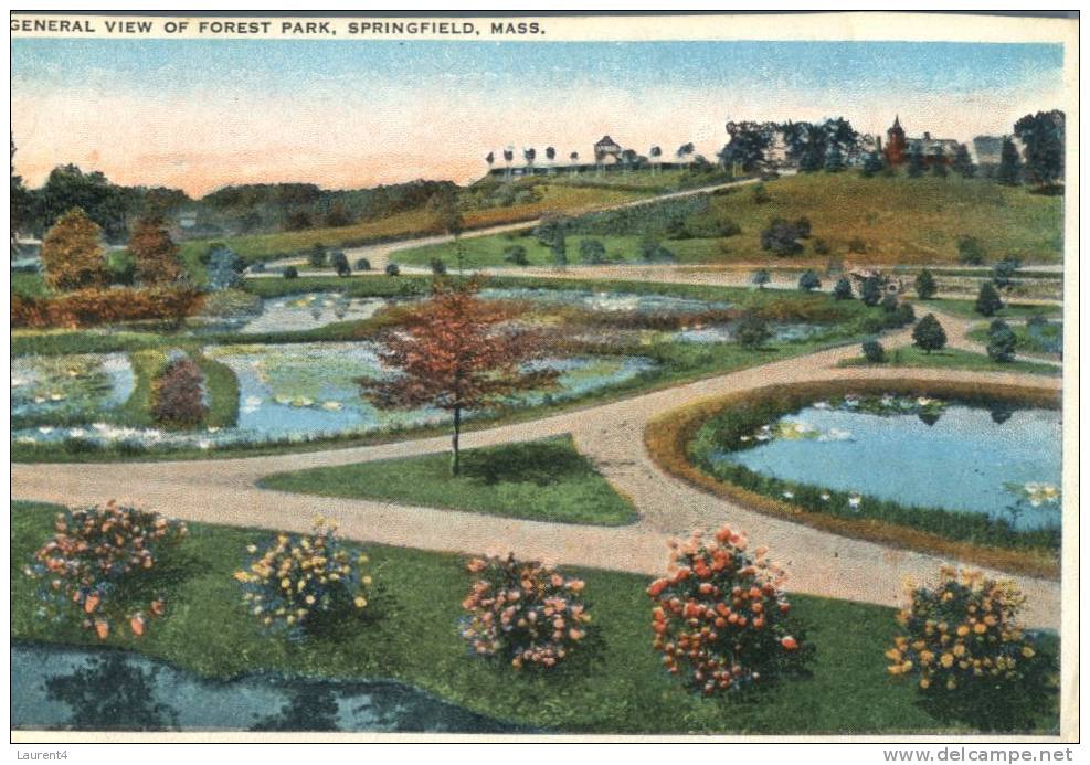 (555) Very Old Postcard - Carte Ancienne - USA - Springfield Park - Springfield